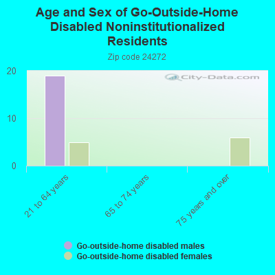 Age and Sex of Go-Outside-Home Disabled Noninstitutionalized Residents