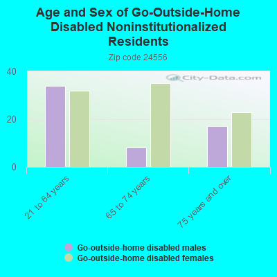 Age and Sex of Go-Outside-Home Disabled Noninstitutionalized Residents