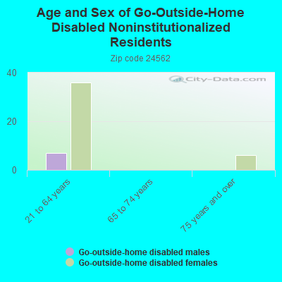 Age and Sex of Go-Outside-Home Disabled Noninstitutionalized Residents