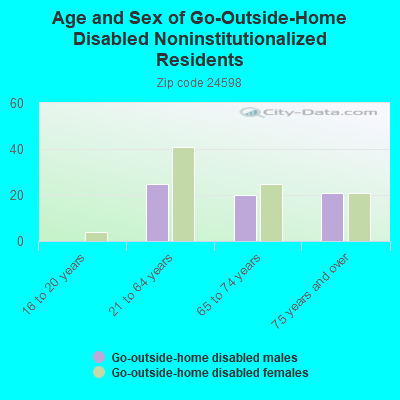 Age and Sex of Go-Outside-Home Disabled Noninstitutionalized Residents