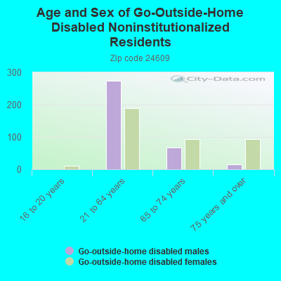 Age and Sex of Go-Outside-Home Disabled Noninstitutionalized Residents