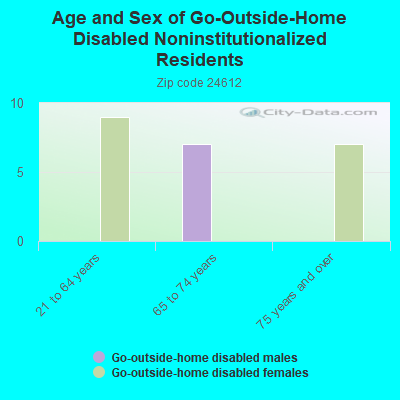 Age and Sex of Go-Outside-Home Disabled Noninstitutionalized Residents