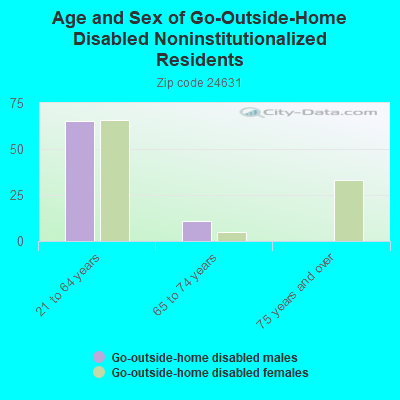 Age and Sex of Go-Outside-Home Disabled Noninstitutionalized Residents