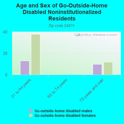 Age and Sex of Go-Outside-Home Disabled Noninstitutionalized Residents