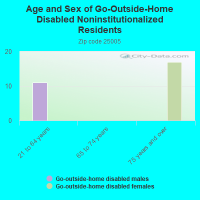 Age and Sex of Go-Outside-Home Disabled Noninstitutionalized Residents