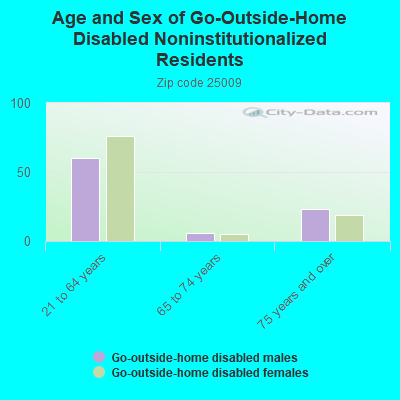 Age and Sex of Go-Outside-Home Disabled Noninstitutionalized Residents