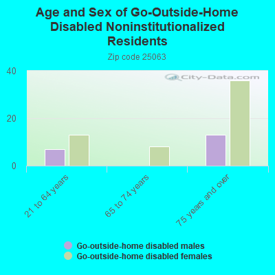 Age and Sex of Go-Outside-Home Disabled Noninstitutionalized Residents