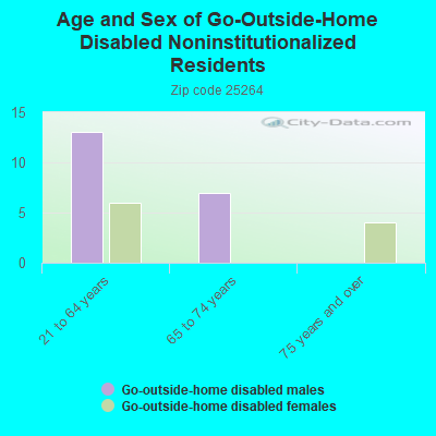 Age and Sex of Go-Outside-Home Disabled Noninstitutionalized Residents