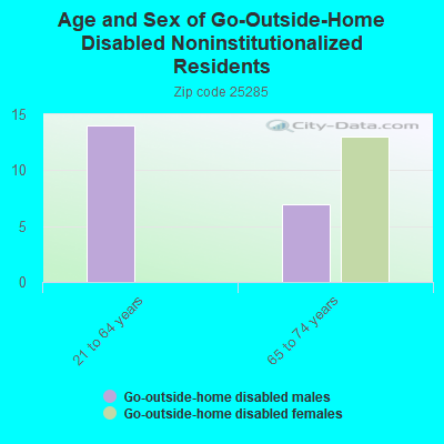 Age and Sex of Go-Outside-Home Disabled Noninstitutionalized Residents