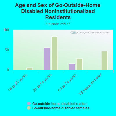 Age and Sex of Go-Outside-Home Disabled Noninstitutionalized Residents