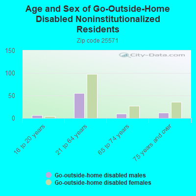 Age and Sex of Go-Outside-Home Disabled Noninstitutionalized Residents