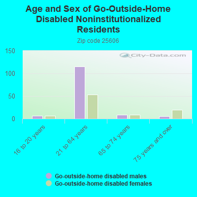 Age and Sex of Go-Outside-Home Disabled Noninstitutionalized Residents