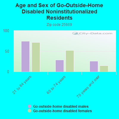 Age and Sex of Go-Outside-Home Disabled Noninstitutionalized Residents