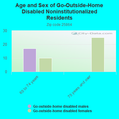 Age and Sex of Go-Outside-Home Disabled Noninstitutionalized Residents