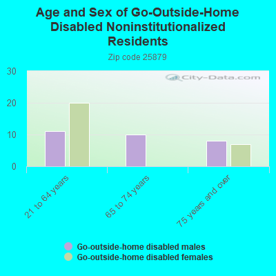 Age and Sex of Go-Outside-Home Disabled Noninstitutionalized Residents