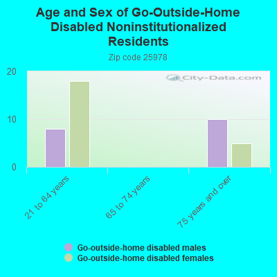 Age and Sex of Go-Outside-Home Disabled Noninstitutionalized Residents