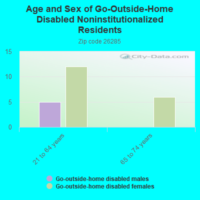 Age and Sex of Go-Outside-Home Disabled Noninstitutionalized Residents