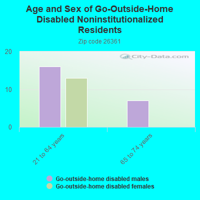 Age and Sex of Go-Outside-Home Disabled Noninstitutionalized Residents