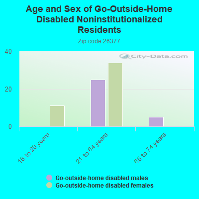 Age and Sex of Go-Outside-Home Disabled Noninstitutionalized Residents