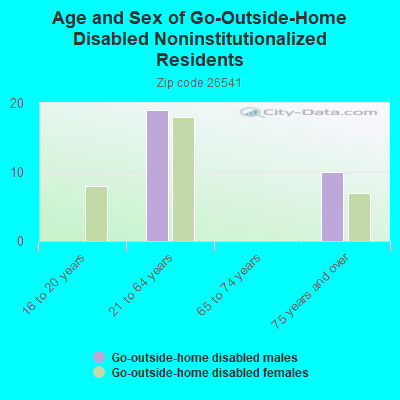 Age and Sex of Go-Outside-Home Disabled Noninstitutionalized Residents