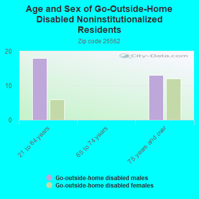 Age and Sex of Go-Outside-Home Disabled Noninstitutionalized Residents