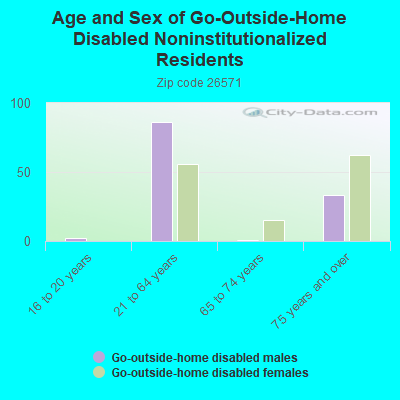 Age and Sex of Go-Outside-Home Disabled Noninstitutionalized Residents