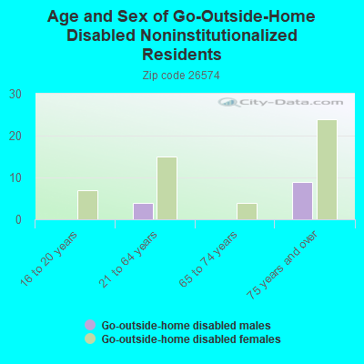 Age and Sex of Go-Outside-Home Disabled Noninstitutionalized Residents