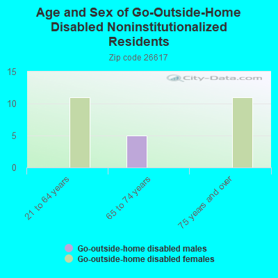 Age and Sex of Go-Outside-Home Disabled Noninstitutionalized Residents