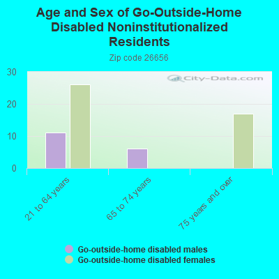 Age and Sex of Go-Outside-Home Disabled Noninstitutionalized Residents