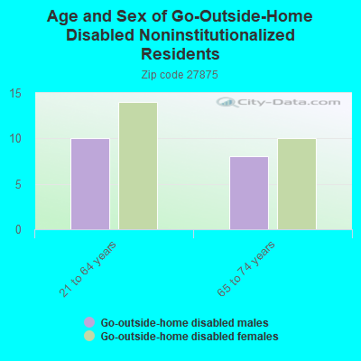 Age and Sex of Go-Outside-Home Disabled Noninstitutionalized Residents