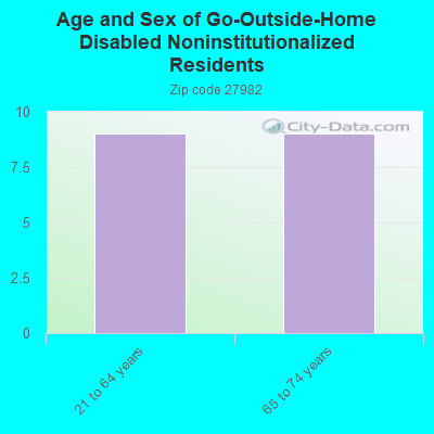 Age and Sex of Go-Outside-Home Disabled Noninstitutionalized Residents