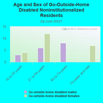 Age and Sex of Go-Outside-Home Disabled Noninstitutionalized Residents