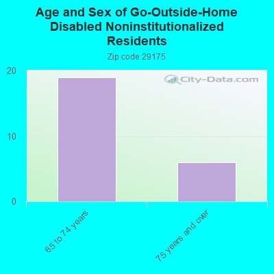 Age and Sex of Go-Outside-Home Disabled Noninstitutionalized Residents