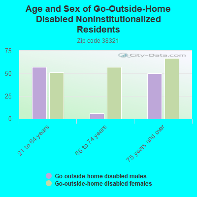 Age and Sex of Go-Outside-Home Disabled Noninstitutionalized Residents