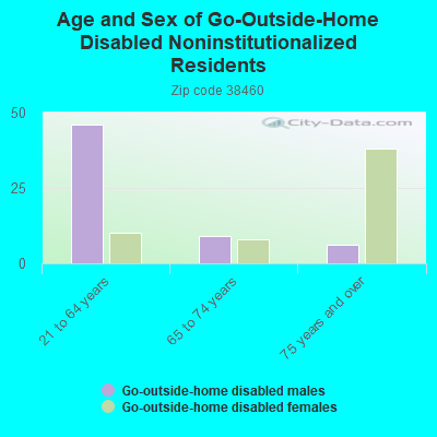 Age and Sex of Go-Outside-Home Disabled Noninstitutionalized Residents