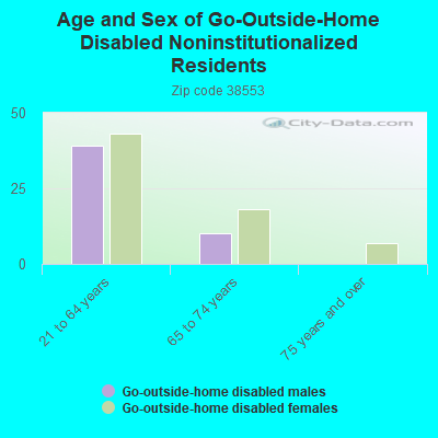 Age and Sex of Go-Outside-Home Disabled Noninstitutionalized Residents