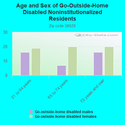 Age and Sex of Go-Outside-Home Disabled Noninstitutionalized Residents