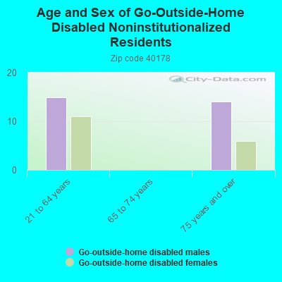 Age and Sex of Go-Outside-Home Disabled Noninstitutionalized Residents