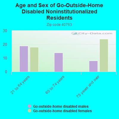 Age and Sex of Go-Outside-Home Disabled Noninstitutionalized Residents