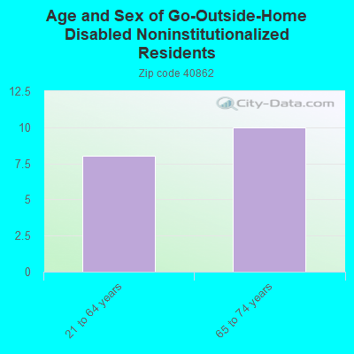 Age and Sex of Go-Outside-Home Disabled Noninstitutionalized Residents