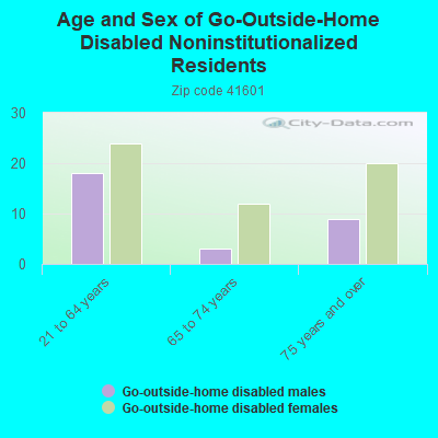 Age and Sex of Go-Outside-Home Disabled Noninstitutionalized Residents