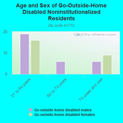 Age and Sex of Go-Outside-Home Disabled Noninstitutionalized Residents