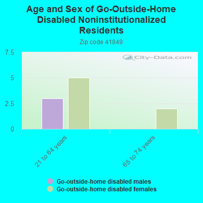 Age and Sex of Go-Outside-Home Disabled Noninstitutionalized Residents