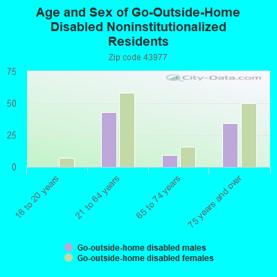 Age and Sex of Go-Outside-Home Disabled Noninstitutionalized Residents