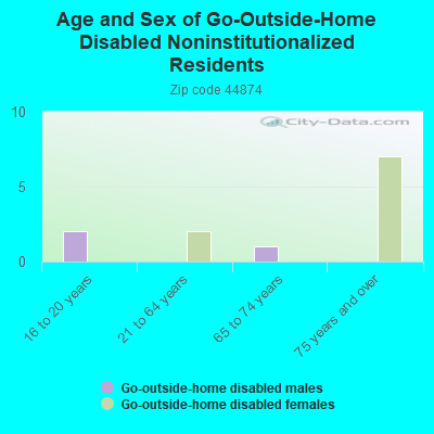 Age and Sex of Go-Outside-Home Disabled Noninstitutionalized Residents