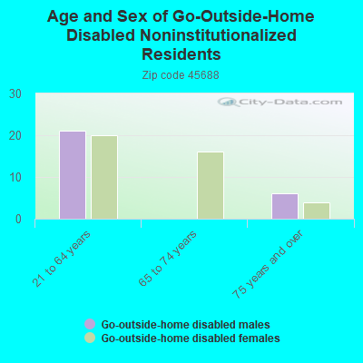 Age and Sex of Go-Outside-Home Disabled Noninstitutionalized Residents