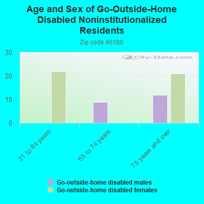 Age and Sex of Go-Outside-Home Disabled Noninstitutionalized Residents