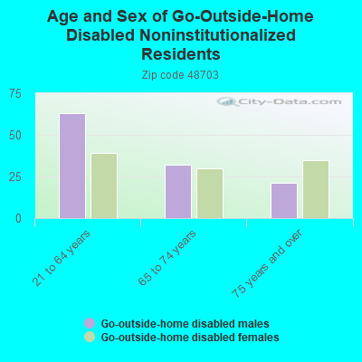 Age and Sex of Go-Outside-Home Disabled Noninstitutionalized Residents