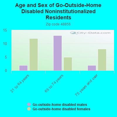 Age and Sex of Go-Outside-Home Disabled Noninstitutionalized Residents