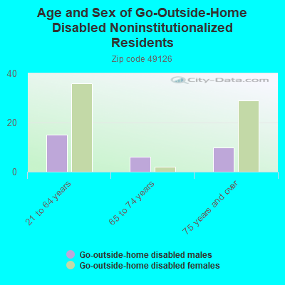 Age and Sex of Go-Outside-Home Disabled Noninstitutionalized Residents